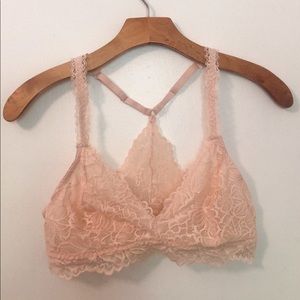 Peachy Pink Lace Bralette